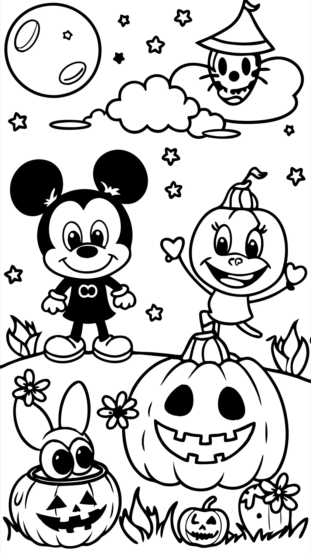 coloriages d’Halloween Disney